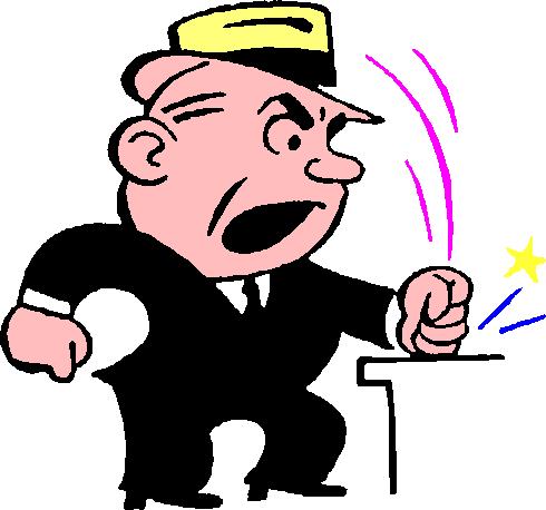Clip Art Demanding Man